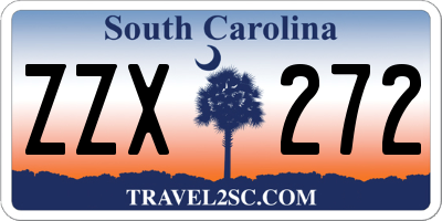 SC license plate ZZX272