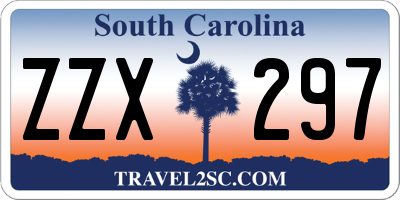 SC license plate ZZX297