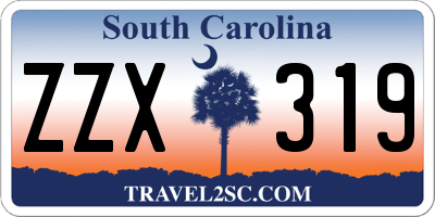 SC license plate ZZX319