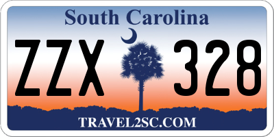 SC license plate ZZX328