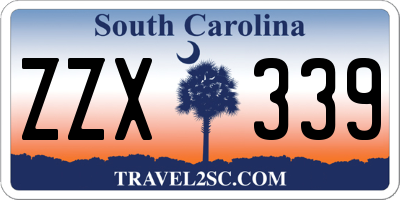 SC license plate ZZX339