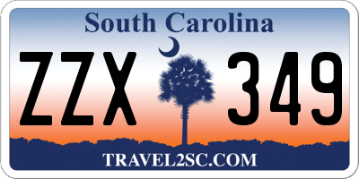 SC license plate ZZX349