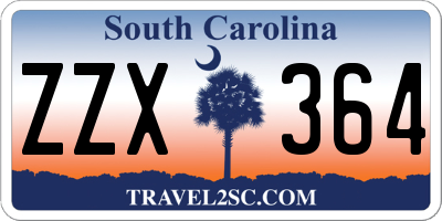 SC license plate ZZX364