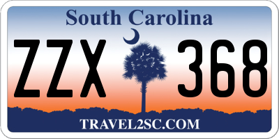 SC license plate ZZX368