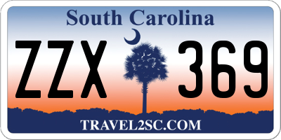 SC license plate ZZX369