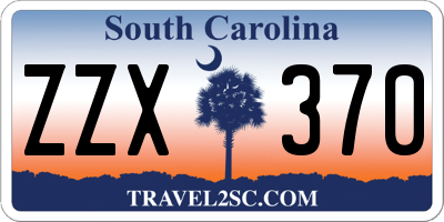 SC license plate ZZX370