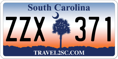 SC license plate ZZX371