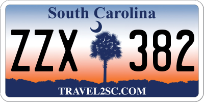 SC license plate ZZX382