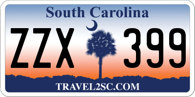 SC license plate ZZX399