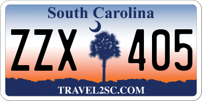 SC license plate ZZX405