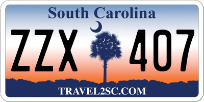 SC license plate ZZX407