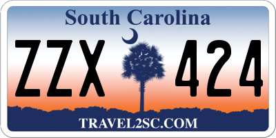 SC license plate ZZX424