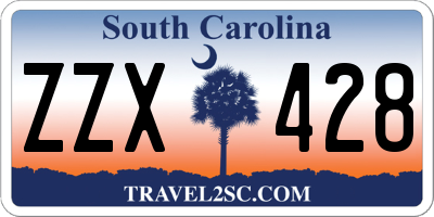 SC license plate ZZX428