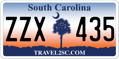 SC license plate ZZX435