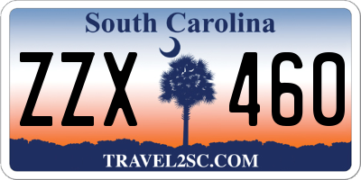 SC license plate ZZX460