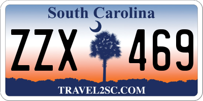 SC license plate ZZX469