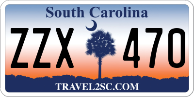 SC license plate ZZX470