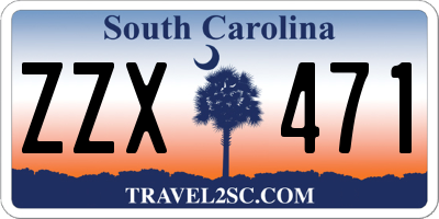 SC license plate ZZX471