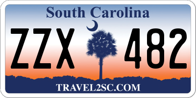 SC license plate ZZX482