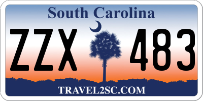 SC license plate ZZX483