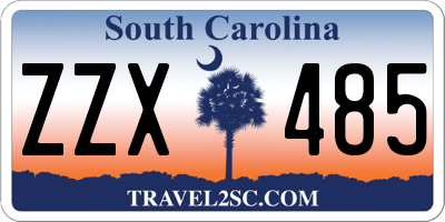 SC license plate ZZX485