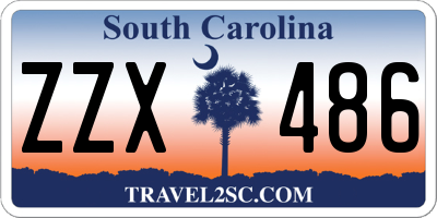 SC license plate ZZX486