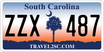 SC license plate ZZX487