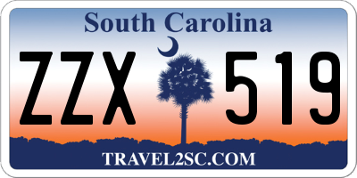 SC license plate ZZX519