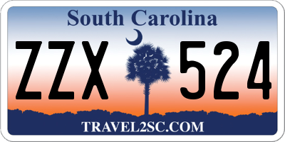 SC license plate ZZX524