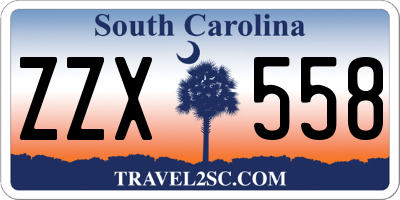 SC license plate ZZX558