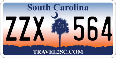 SC license plate ZZX564