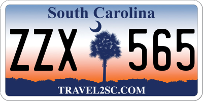 SC license plate ZZX565