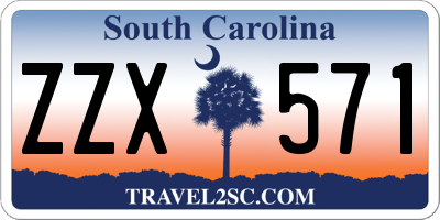 SC license plate ZZX571