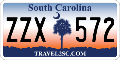 SC license plate ZZX572