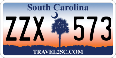 SC license plate ZZX573