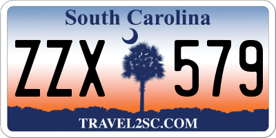 SC license plate ZZX579