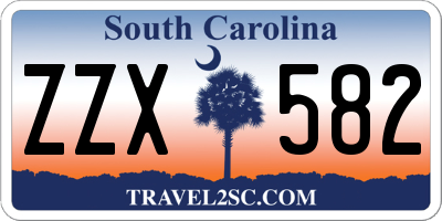 SC license plate ZZX582