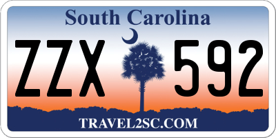 SC license plate ZZX592