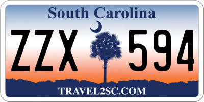 SC license plate ZZX594