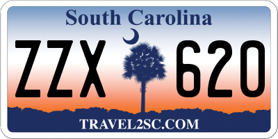 SC license plate ZZX620