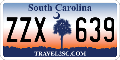 SC license plate ZZX639