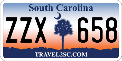 SC license plate ZZX658