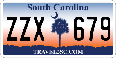 SC license plate ZZX679