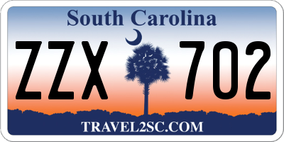 SC license plate ZZX702