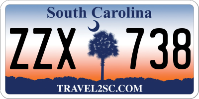 SC license plate ZZX738