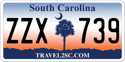 SC license plate ZZX739