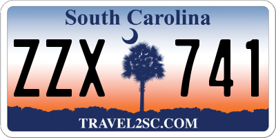 SC license plate ZZX741