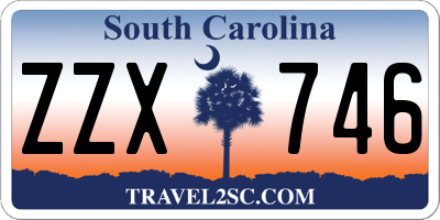 SC license plate ZZX746