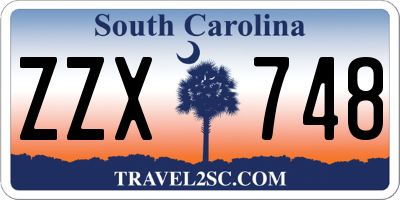 SC license plate ZZX748