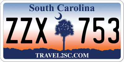 SC license plate ZZX753